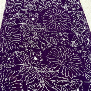 Tela de bordado malté, tela de algodón bordada, tela de encaje, tela de gasa bordada, suministro textil para exportación - Product Image 1