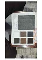 Tela de Jacquard Tejida, Teñida, de Lana/Poliéster, Tweed Negro con Rayas en Espiga para Tapicería, Venta al Por Mayor Directamente del Fabricante