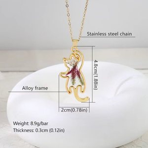 Collier style mignon avec fleurs séchées véritables et pendentif en résine avec fleur stabilisée, bijou délicat, cadeau idéal pour l'amitié pour femme - Product Image 6