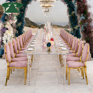 เฟอร์นิเจอร์งานแต่งงานอะคริลิคใสโต๊ะรับประทานอาหาร - Product Image 1