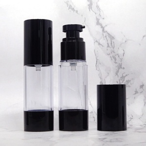 Wholesale 15ml 30ml 50ml 100ml Vacuum Amber Brown Cosmetic Skincare Plastic Lotion Cream Serum Pump Sprayer Bottle - Product Image 3