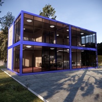 Maison de conteneur à deux étages moderne, nouvelle conception, confortable et luxueuse pour villa