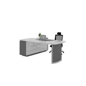 Fantaisie Président Chaise Artistique Blanc Noir Or Nordique à Foshan en forme de <span class=keywords><strong>l</strong></span> Home Corner Executive Acrylique Stand Marbre Bureau Bureau - Product Image 2