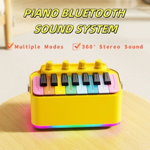 Portable 5.3-speaker piano drum function children's Bluetooth small speaker RGB night <b>light</b> 5200 mah <b>battery</b> 8w output <b>power</b> - Product Image 6