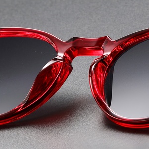 Gafas <span class=keywords><strong>de</strong></span> Moda CS <span class=keywords><strong>COJOS</strong></span> TR90 <span class=keywords><strong>de</strong></span> Acetato para Hombre y Mujer - Lentes Ovaladas Vintage con Lentes Negros, Armazón Ligero y Duradero, Unisex - Product Image 4