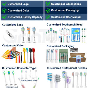 Vente directe vibrateur populaire Massage gommes plastique remplacement Double nettoyage pour Oaal-b EB22-X têtes de brosse à dents - Product Image 5