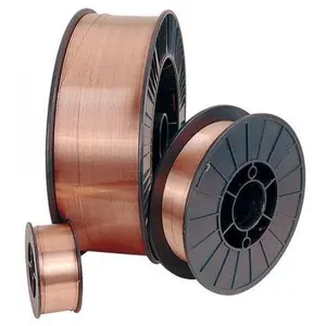 China mig welding wire 0.8mm 0.9mm 1.0mm1.2mm metal plastic spool copper coated mig welding wire