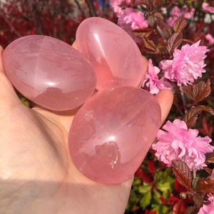 Pietre curative di cristallo naturale di pietra di palma di quarzo rosa di alta qualità prodotti di guarigione spirituale per la meditazione - Product Image 3