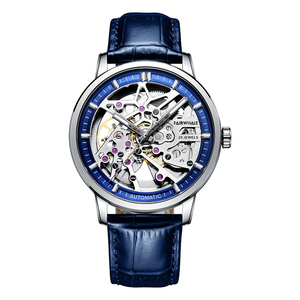Relojes mecánicos de esqueleto, <span class=keywords><strong>reloj</strong></span> mecánico con movimiento <span class=keywords><strong>Visible</strong></span> Tourbillon, relojes impermeables de acero inoxidable 316l - Product Image 2