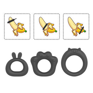 ชุดแหวนซิลิโคนยืดหยุ่นสำหรับอวัยวะเพศชาย<span class=keywords><strong>3</strong></span>ชิ้นขนาดแตกต่างกันเกรดอาหารคุณภาพสูงเกรดทางการแพทย์ - Product Image 1