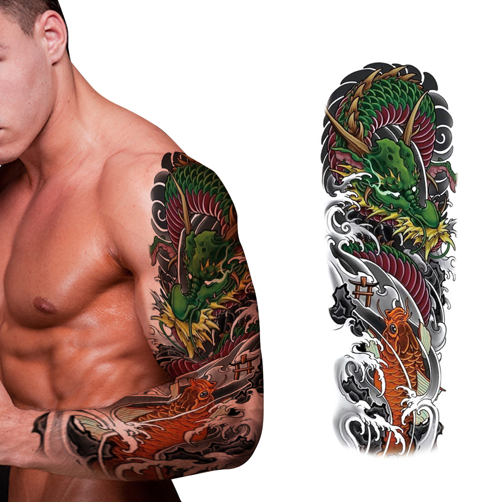 Cartoon Tattoo Sleeves Durable, Waterproof, and Fun