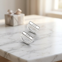 Anting-anting tusuk perak EK371 925 untuk wanita, desain unik, anting jepit mewah, perhiasan telinga