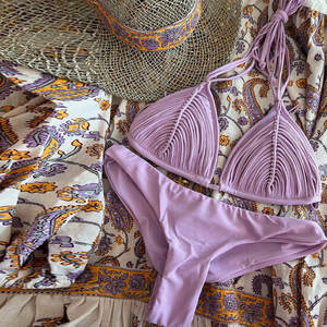 Bikini JSN Personalizado <span class=keywords><strong>de</strong></span> Macramé para Mujer con Parte Inferior <span class=keywords><strong>de</strong></span> Cintura Alta Traje <span class=keywords><strong>de</strong></span> <span class=keywords><strong>Baño</strong></span> <span class=keywords><strong>de</strong></span> Dos Piezas - Product Image 6