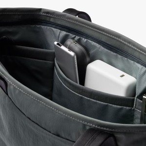 Sac fourre-tout pour ordinateur portable résistant à l'eau, grande capacité, fermeture éclair, sac à bandoulière en polyester pour le bureau et les voyages - Product Image 2
