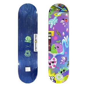 Profession elles Skateboard Deck Double Rocker Kanadischer Ahorn 8,0 Zoll High-End Double Warped Skateboard Beliebtes Maple Skateboard