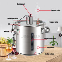 Cuves de fermentation de 100 L coniques avec chauffage, cuve de fermentation de vin avec enveloppe de refroidissement, cuves de fermentation de blé