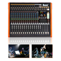 Console de mixage audio professionnelle à 16 canaux Nouvelle console de mixage numérique DSP avec mixeur numérique à 16 canaux