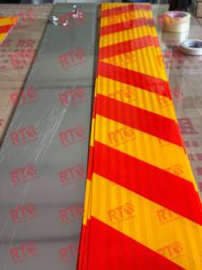 Zimbabue 20CM * 1,7 M Plus Material vinilo camión advertencia de seguridad tablero de marcado trasero signo Chevron Placa de marcado reflectante de aluminio - Product Image 5