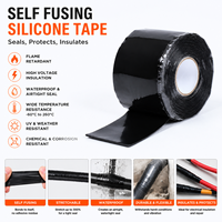 Ruban adhésif électrique en caoutchouc silicone auto-fusionnant haute tension personnalisé pour la protection des faisceaux de câbles