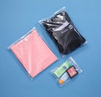 Pochette à glissière en PE biodégradable, impression de Logo personnalisée, sac à glissière en plastique givré pour vêtements de bain, sac à glissière pour emballage