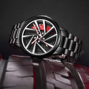 Reloj de cuarzo impermeable con diseño original de cubo de rueda modificado, embrague de motor y alma de motocicleta, para hombre, con envío directo. - Product Image 6