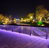 Borne lumineuse LED résistante aux intempéries pour garde-corps de pont, clôture paysagère extérieure urbaine