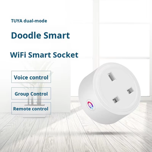 Soket pintar WiFi Tuya, dengan Remote Control otomatis rumah melalui colokan Inggris & desain Bar aplikasi hidup pintar - Product Image 6