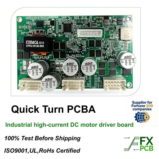 8 Layer PCBA Equipment Monitor CNC Machining Motion Controller Remote I/O Industrial High-current DC Motor Driver Board