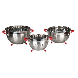 กระชอนลึกทำจากโลหะเจาะรูขนาดเล็กทำจากโลหะที่กรองอาหาร - Product Image 1