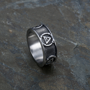 Tùy Chỉnh Thiết Kế Thép Không Gỉ Movie Style Witcher <span class=keywords><strong>LOGO</strong></span> 5 Bảo Vệ Dấu Hiệu Ban Nhạc Nhẫn Cho Nam Giới Phụ Nữ - Product Image 5