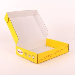 Caja de regalo de papel blanco de dibujos animados para niños personalizada Kraft con juguetes electrónicos enchufables plegables Logotipo de forma rectangular de fácil transporte