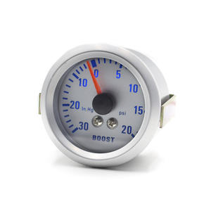 Manomètre de turbocompresseur 52 mm (2 pouces) pour modification automobile, lumière bleue 12 V, -30~20 psi, pièces électriques et électroniques de réglage - Product Image 5