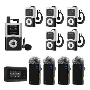 Micrófono de Solapa Inalámbrico con Reducción de Ruido, Sistema de Guía Turística, Frecuencia UHF, Resistente al Agua IP68, Batería de 2000 mAh para - Product Image 1