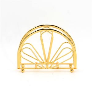 Porte-serviettes vertical moderne et créatif en fer, écologique, haut de gamme, pour table de salle à manger, décoration de bureau, pour hôtel - Product Image 2