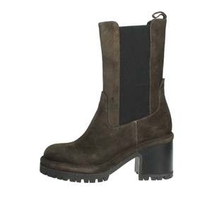 Bottines en cuir pour femme Manas, talon 7520, mode hiver - Product Image 1