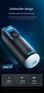 Copa Masturbadora Masculina Automática Storm Nine Waves Black Hole, Telescópica, con Calefacción, de TPE Suave, para Uso Vaginal - Product Image 2
