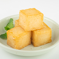 Cubes de tofu de poisson surgelé, produit de surimi à haute teneur en protéines, idéal pour les plats chauds et la restauration