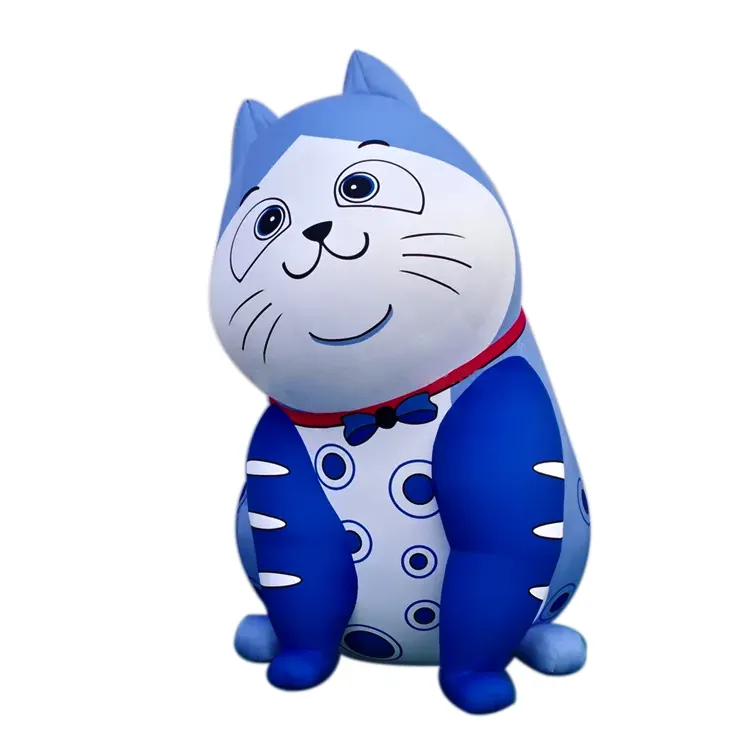 inflatable animal shape lifting LED light cat cartoon for event city parade