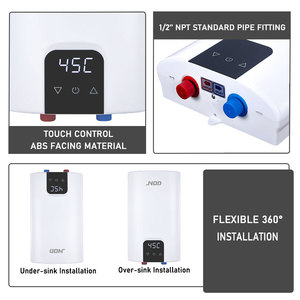 Calentadores de Agua Instantáneos JNOD de 380V-400V 12kW Trifásicos con Cubierta de ABS para Toda la Casa, Ideales para Ducha - Product Image 3