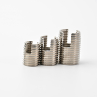 Heavy Duty 302 Slotted Self Tapping Metric Fully Threaded Stainless Steel Thread Inserts and Threaded Sleeves for Casting