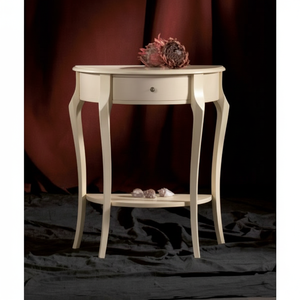 Contemporanea Console semicircolare a 1 cassetto per soggiorno camera da letto Hotel Villa ingresso accento decorazione della casa - Product Image 1