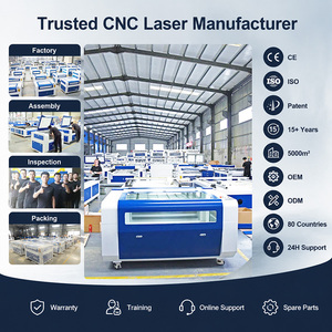 Machine de gravure et de découpe au laser CO2 SHARP LASER 100W pour le bois, le papier, l'acrylique - zone de travail 120x90mm, système CNC haute précision refroidi par eau - Product Image 4