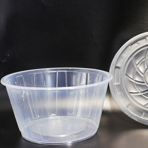 1250ml clear Plastic Round Takeaway Packaging Eco Friendly PP Microwavable Big Disposable <b>Bowls</b> - Product Image 5