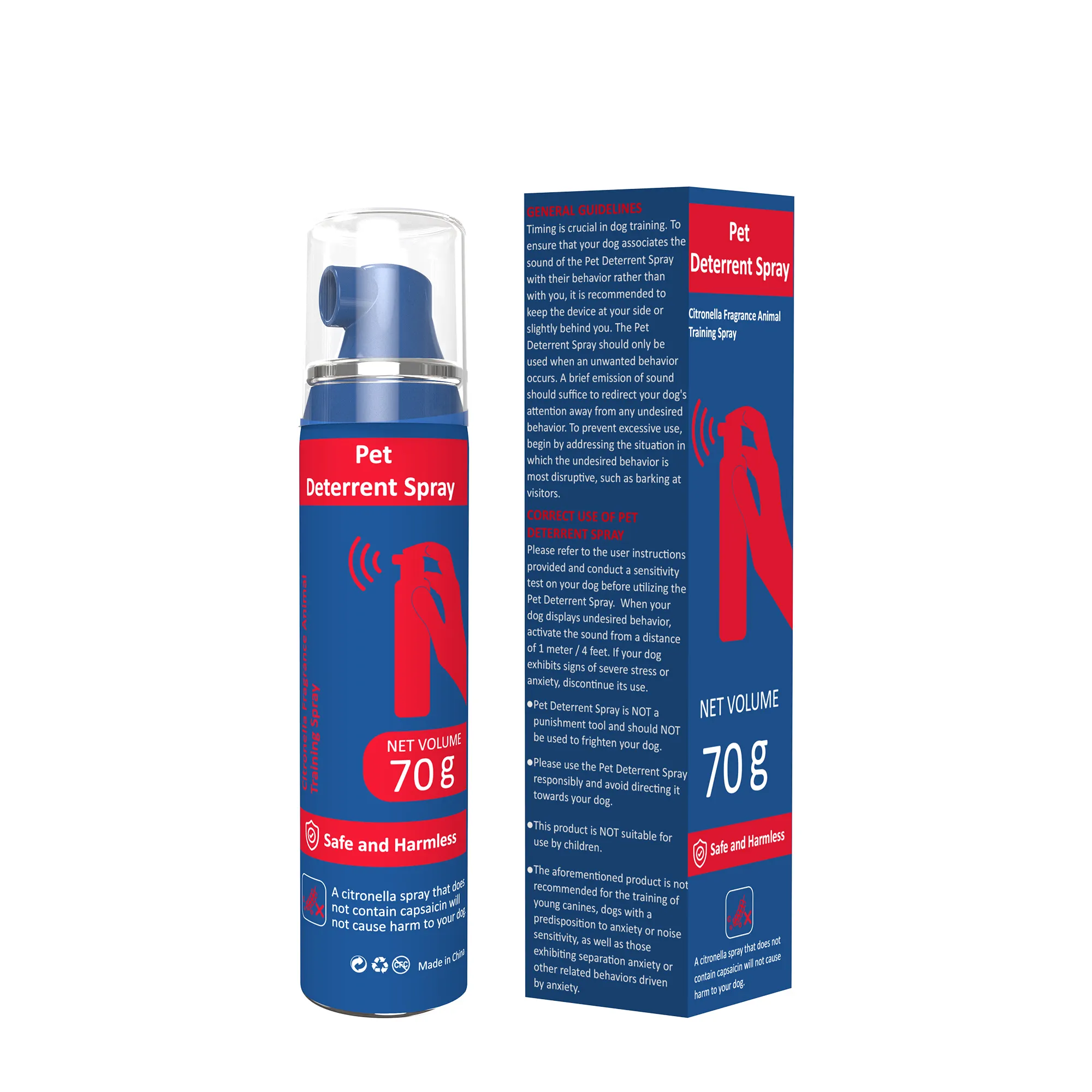 Spray correcteur pour chiens 70ml, aide à arrêter le comportement indésirable des animaux de compagnie, le dresseur de chiens arrête d'aboyer