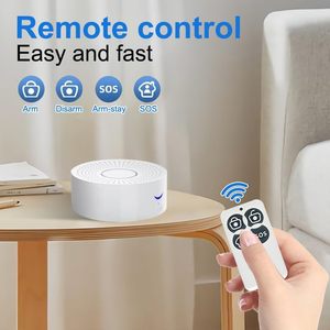 Kit d'alarme de sécurité domestique WiFi avec détecteur de mouvement, capteurs de porte et de fenêtre, contrôle à distance par application, système d'alarme sonore intelligent Tuya - Product Image 6