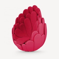 Chaise de canapé moderne Bulbo créer Design Chaise de canapé d'hôtel Chaise de salon rotative moderne en tissu de velours avec fleurs de mer