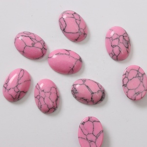 Cabochons ovales synthétiques 13x18mm à dos plat, multicolores et multi-types, <span class=keywords><strong>pour</strong></span> incrustation de bagues et <span class=keywords><strong>boucles</strong></span> <span class=keywords><strong>d</strong></span>'<span class=keywords><strong>oreilles</strong></span>, et perles <span class=keywords><strong>pour</strong></span> la fabrication de bijoux - Product Image 4