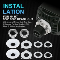 Feux LED personnalisés pour voiture, 100 W, faisceau haut et bas, lentille de projecteur bi-LED, 3,0 pouces, 6000 K, système d'éclairage automobile K5