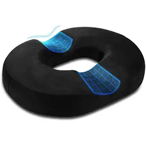 Fábrica Personalizada Donut Espuma De Memória Travesseiro Hemorróida Tailbone Ortopédico Dor Alívio Almofada Do Assento Para A Gravidez Coccyx Cama Dores