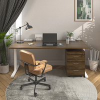 Gabinete de almacenamiento móvil moderno de 3 cajones para actividades de madera muebles de oficina para uso en dormitorio